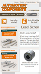 Mobile Screenshot of leadscrewsandballscrews.co.uk