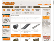 Tablet Screenshot of leadscrewsandballscrews.co.uk